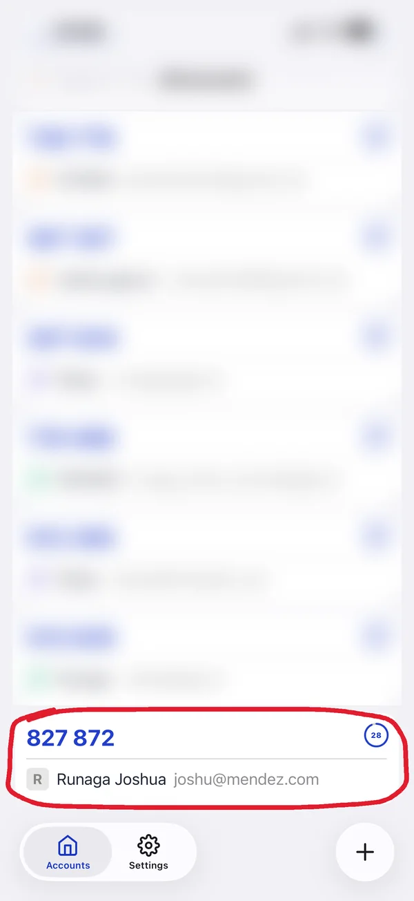 Step 6: You have a 6-digit code